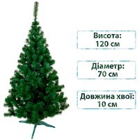 Фото Новогодняя искусственная елка SIGA GROUP Лесная 120 см Зеленая 4829220100125