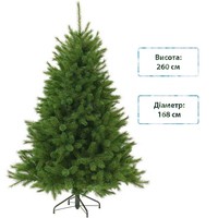 Фото Новогодняя искусственная литая сосна Triumph Tree Forest frosted 260 см Зеленая 8711473151527