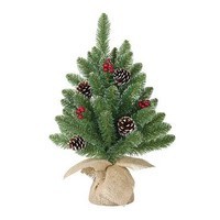 Фото Новогодняя искусственная литая сосна Black Box Trees Creston Frosted 45 см Зеленая 8718861153040