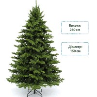 Фото Новогодняя елка искусственная литая Triumph Tree Sherwood de Luxe 260 см Зеленая 8711473288445