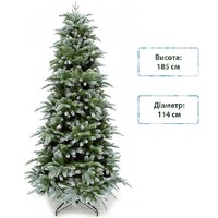 Фото Новогодняя елка искусственная литая Triumph Tree Abies Nordmann 185 см Зеленая 8712799279667