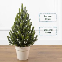 Фото Новогодняя елка искусственная литая SIGA GROUP Vienna 70 см Зеленая весенняя 4829225170079