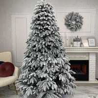 Фото Новогодняя елка искусственная литая Смерека пласт Premium 220 см Зеленая Premium tree (+snow) - 220