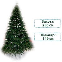 Фото Новогодняя елка искусственная литая Смерека пласт Kazka 250 см Зеленая Kazka tree - 250