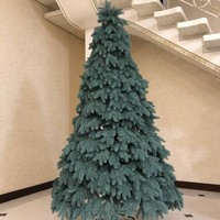 Фото Новогодняя елка искусственная литая Смерека пласт Premium 220 см Голубая Premium tree (blue) - 220